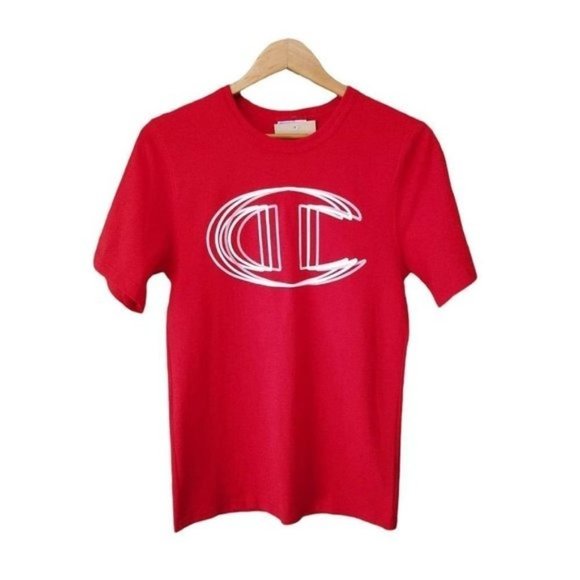 𝅺nwt Men's‎ Champion Heritage Heavyweight Signature C Patch T-Shirt XS - Picture 1 of 6